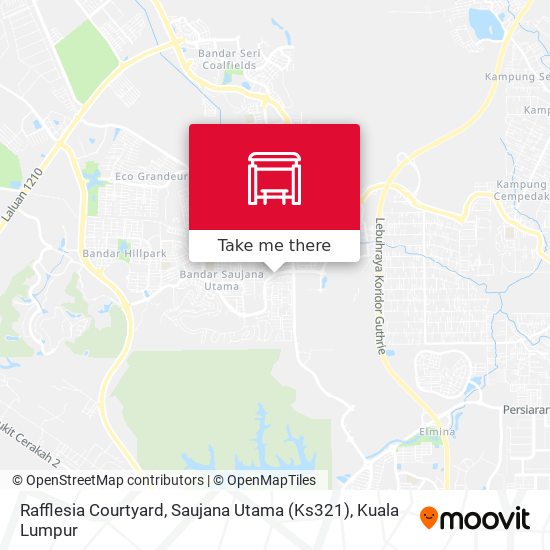 Rafflesia Courtyard, Saujana Utama (Ks321) map