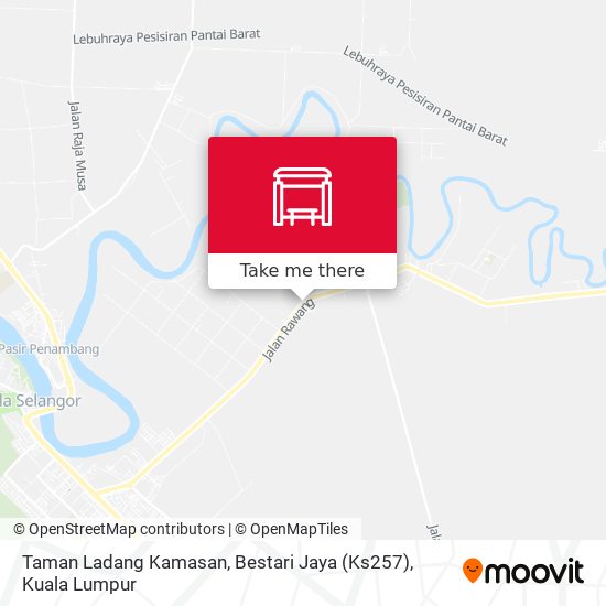 Peta Taman Ladang Kamasan, Bestari Jaya (Ks257)