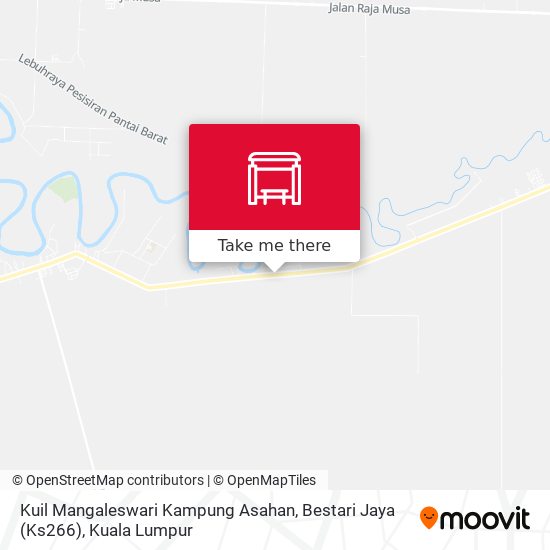 Peta Kuil Mangaleswari Kampung Asahan, Bestari Jaya (Ks266)