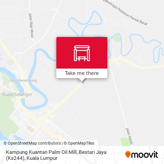 Kampung Kuantan Palm Oil Mill, Bestari Jaya (Ks244) map