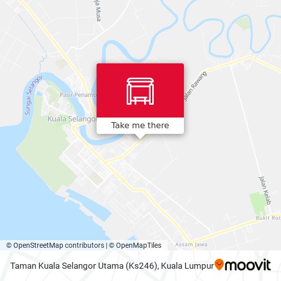 Peta Taman Kuala Selangor Utama (Ks246)