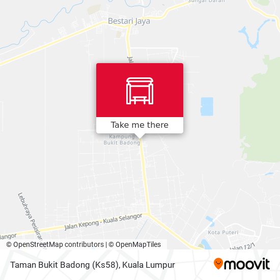 Peta Taman Bukit Badong (Ks58)