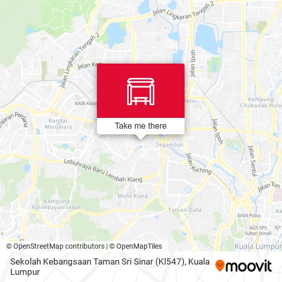 Sekolah Kebangsaan Taman Sri Sinar (Kl547) map