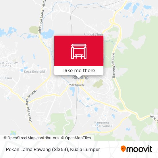 Pekan Lama Rawang (Sl363) map