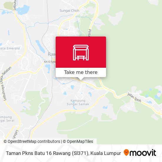 Peta Taman Pkns Batu 16 Rawang (Sl371)
