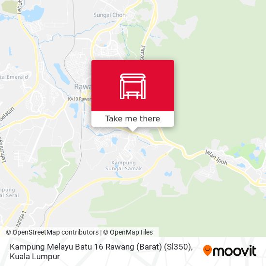 Peta Kampung Melayu Batu 16 Rawang (Barat) (Sl350)