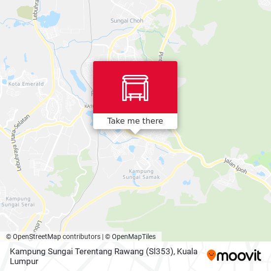 Kampung Sungai Terentang Rawang (Sl353) map