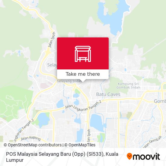 Peta POS Malaysia Selayang Baru (Opp) (Sl533)
