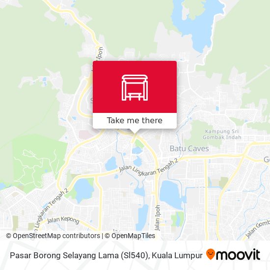 Pasar Borong Selayang Lama (Sl540) map