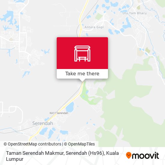 Peta Taman Serendah Makmur, Serendah (Hs96)