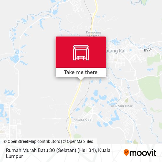 Peta Rumah Murah Batu 30 (Selatan) (Hs104)