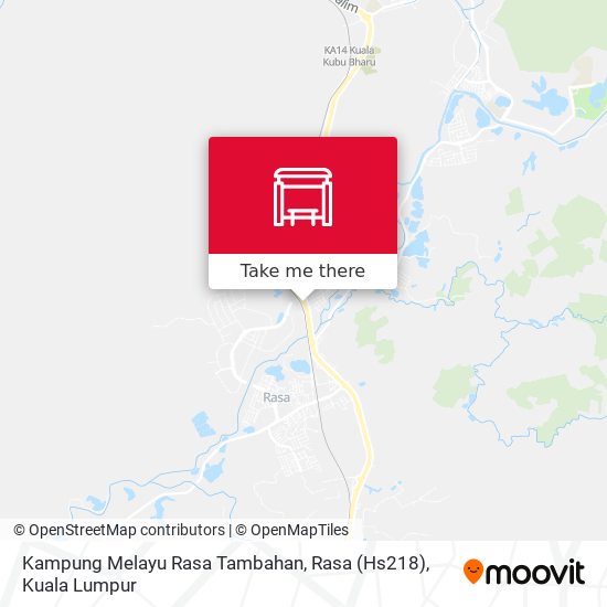 Kampung Melayu Rasa Tambahan, Rasa (Hs218) map