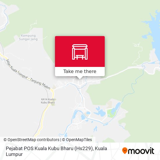 Peta Pejabat POS Kuala Kubu Bharu (Hs229)