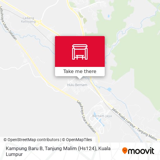 Peta Kampung Baru B, Tanjung Malim (Hs124)