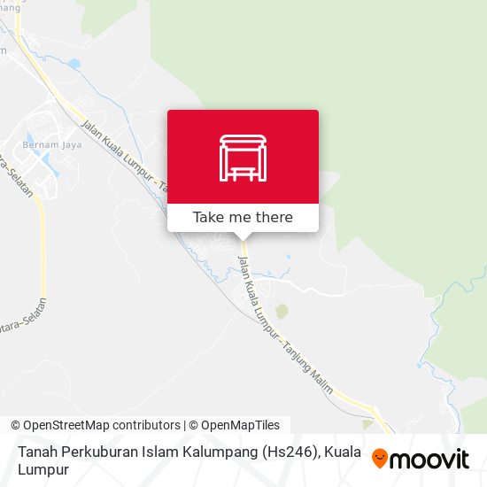 Peta Tanah Perkuburan Islam Kalumpang (Hs246)