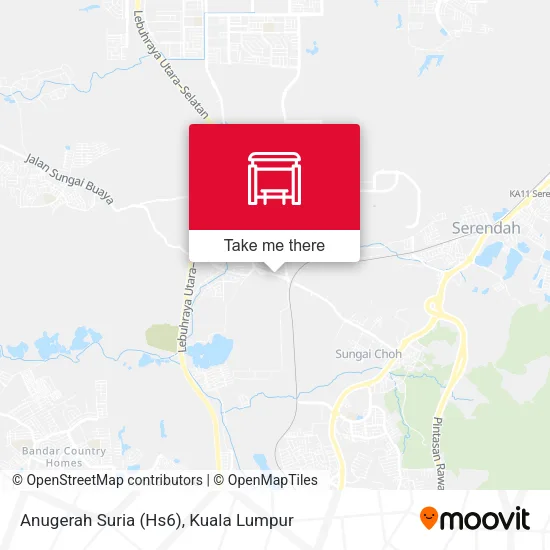 Anugerah Suria (Hs6) map