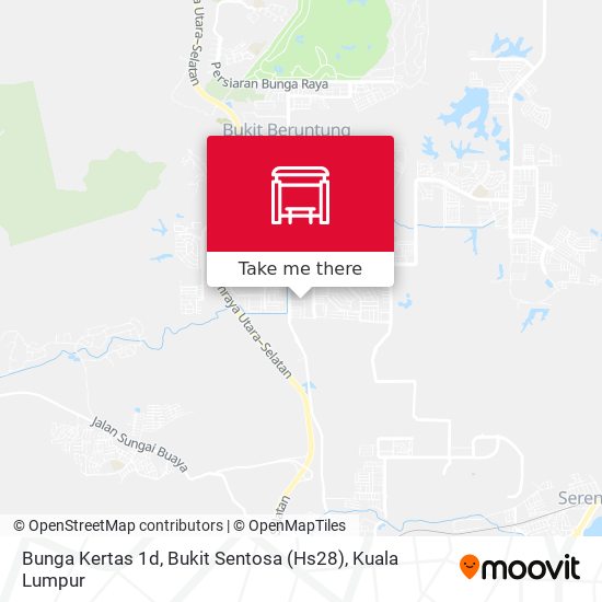 Bunga Kertas 1d, Bukit Sentosa (Hs28) map