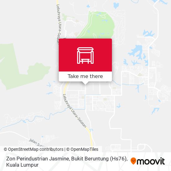 Peta Zon Perindustrian Jasmine, Bukit Beruntung (Hs76)