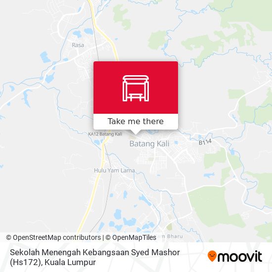 Peta Sekolah Menengah Kebangsaan Syed Mashor (Hs172)