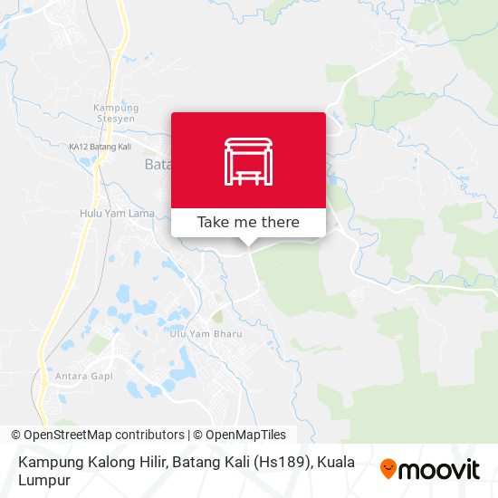 Peta Kampung Kalong Hilir, Batang Kali (Hs189)