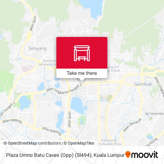 Plaza Umno Batu Caves (Opp) (Sl494) map