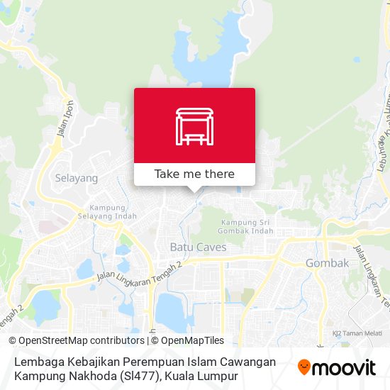 Peta Lembaga Kebajikan Perempuan Islam Cawangan Kampung Nakhoda (Sl477)