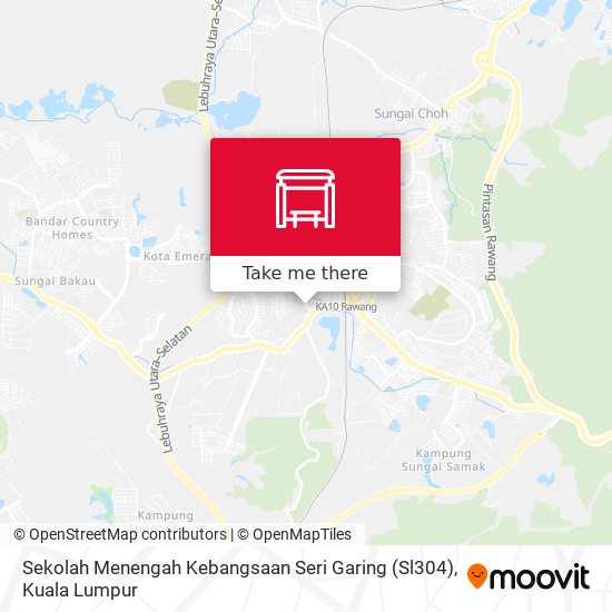 Peta Sekolah Menengah Kebangsaan Seri Garing (Sl304)