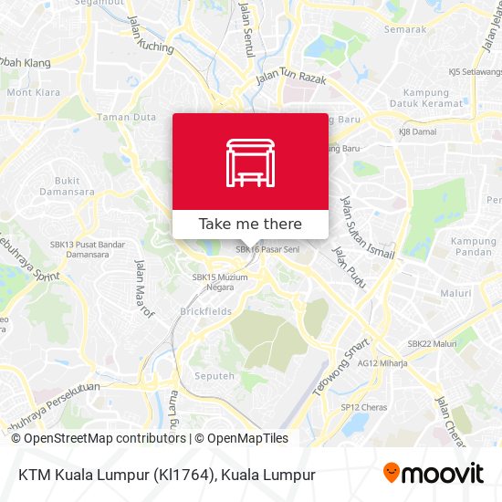 KTM Kuala Lumpur (Kl1764) map