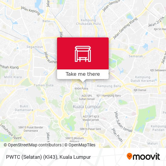 PWTC (Selatan) (Kl43) map