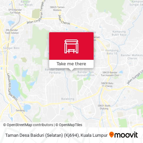 Peta Taman Desa Baiduri (Selatan) (Kj694)