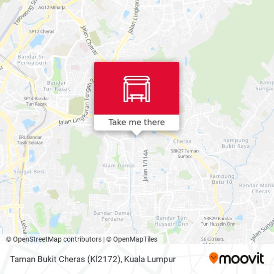 Peta Taman Bukit Cheras (Kl2172)