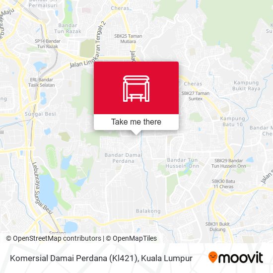 Komersial Damai Perdana (Kl421) map