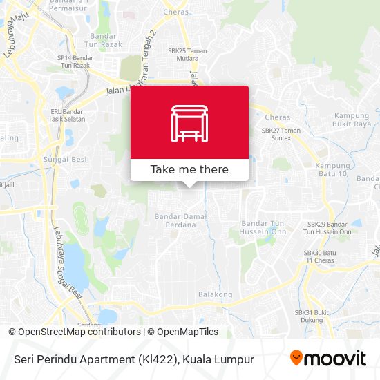 Peta Seri Perindu Apartment (Kl422)