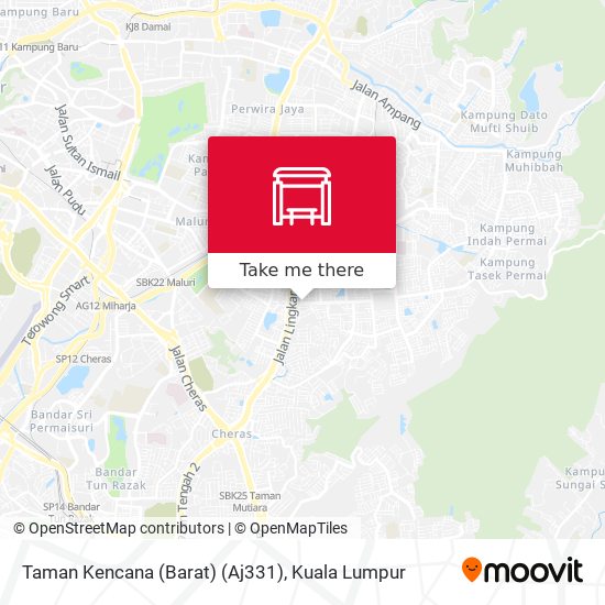 Taman Kencana (Barat) (Aj331) map