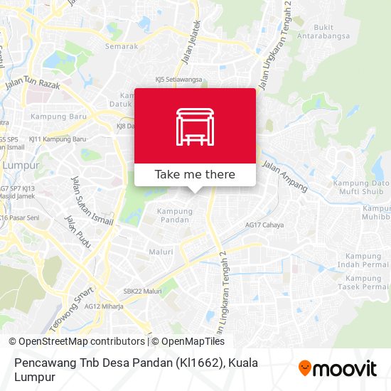 Pencawang Tnb Desa Pandan (Kl1662) map