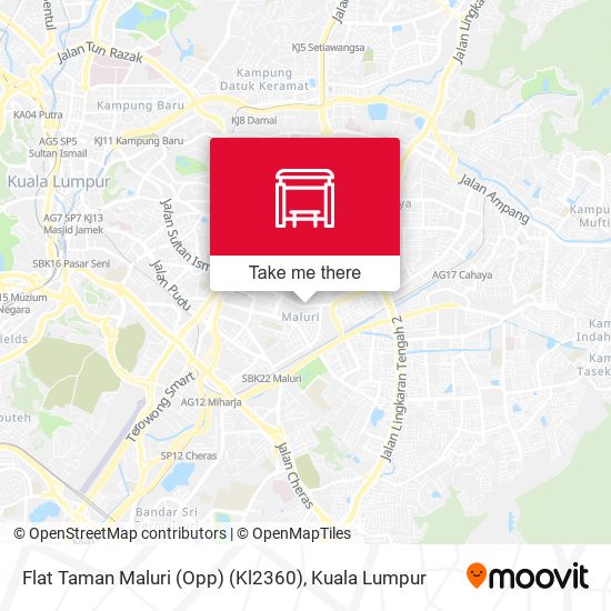 Flat Taman Maluri (Opp) (Kl2360) map