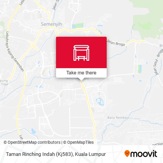 Peta Taman Rinching Indah (Kj583)