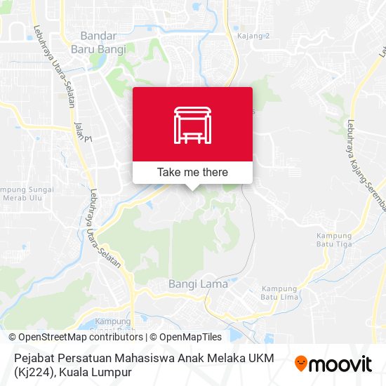 Peta Pejabat Persatuan Mahasiswa Anak Melaka UKM (Kj224)