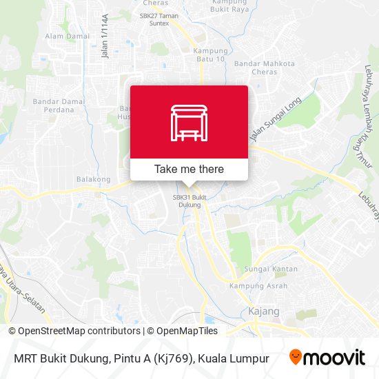 MRT Bukit Dukung, Pintu A (Kj769) map