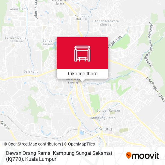 Peta Dewan Orang Ramai Kampung Sungai Sekamat (Kj770)