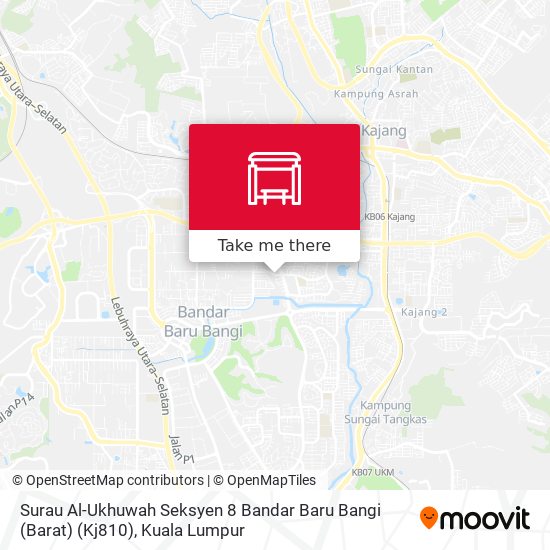 Surau Al-Ukhuwah Seksyen 8 Bandar Baru Bangi (Barat) (Kj810) map