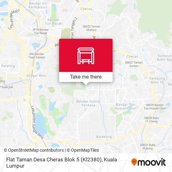 Flat Taman Desa Cheras Blok 5 (Kl2380) map