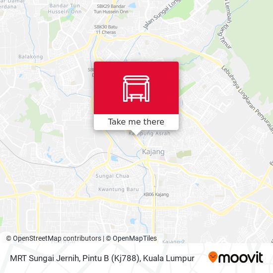 MRT Sungai Jernih, Pintu B (Kj788) map