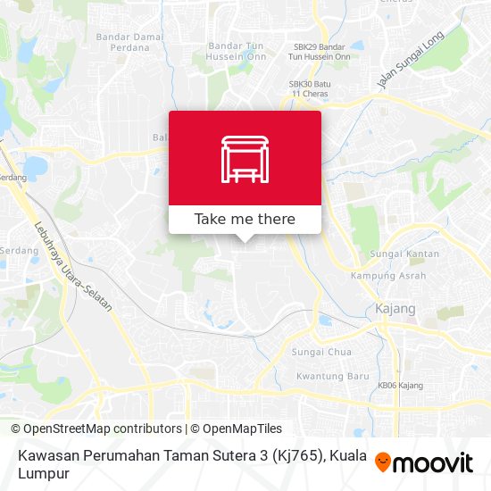 Peta Kawasan Perumahan Taman Sutera 3 (Kj765)