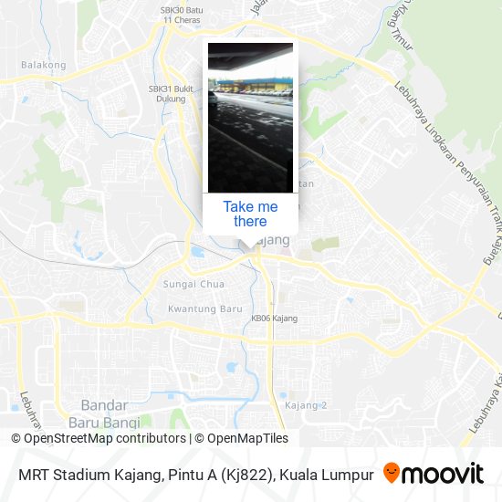 MRT Stadium Kajang, Pintu A (Kj822) map