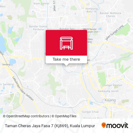 Peta Taman Cheras Jaya Fasa 7 (Kj869)