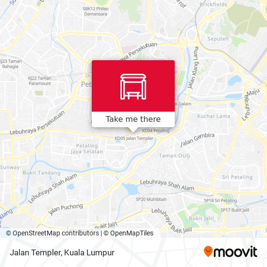 Jalan Templer map