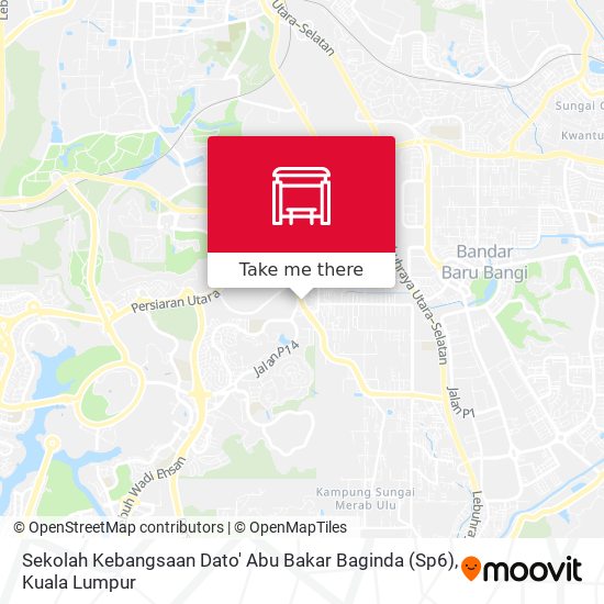 Peta Sekolah Kebangsaan Dato' Abu Bakar Baginda (Sp6)