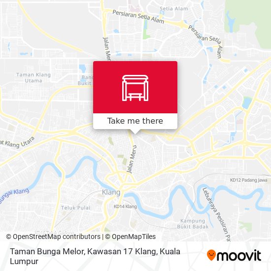 Peta Taman Bunga Melor, Kawasan 17 Klang