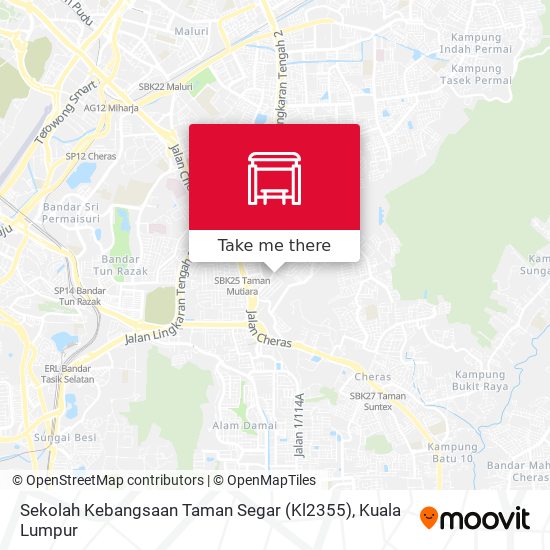 Sekolah Kebangsaan Taman Segar (Kl2355) map